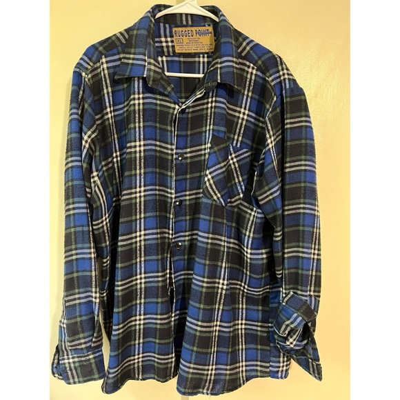 Rugged Point Authentic Button Down Flannel - Picture 1 of 4